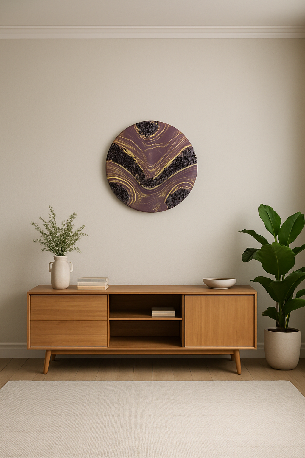 Tableau mural Géode -ronde